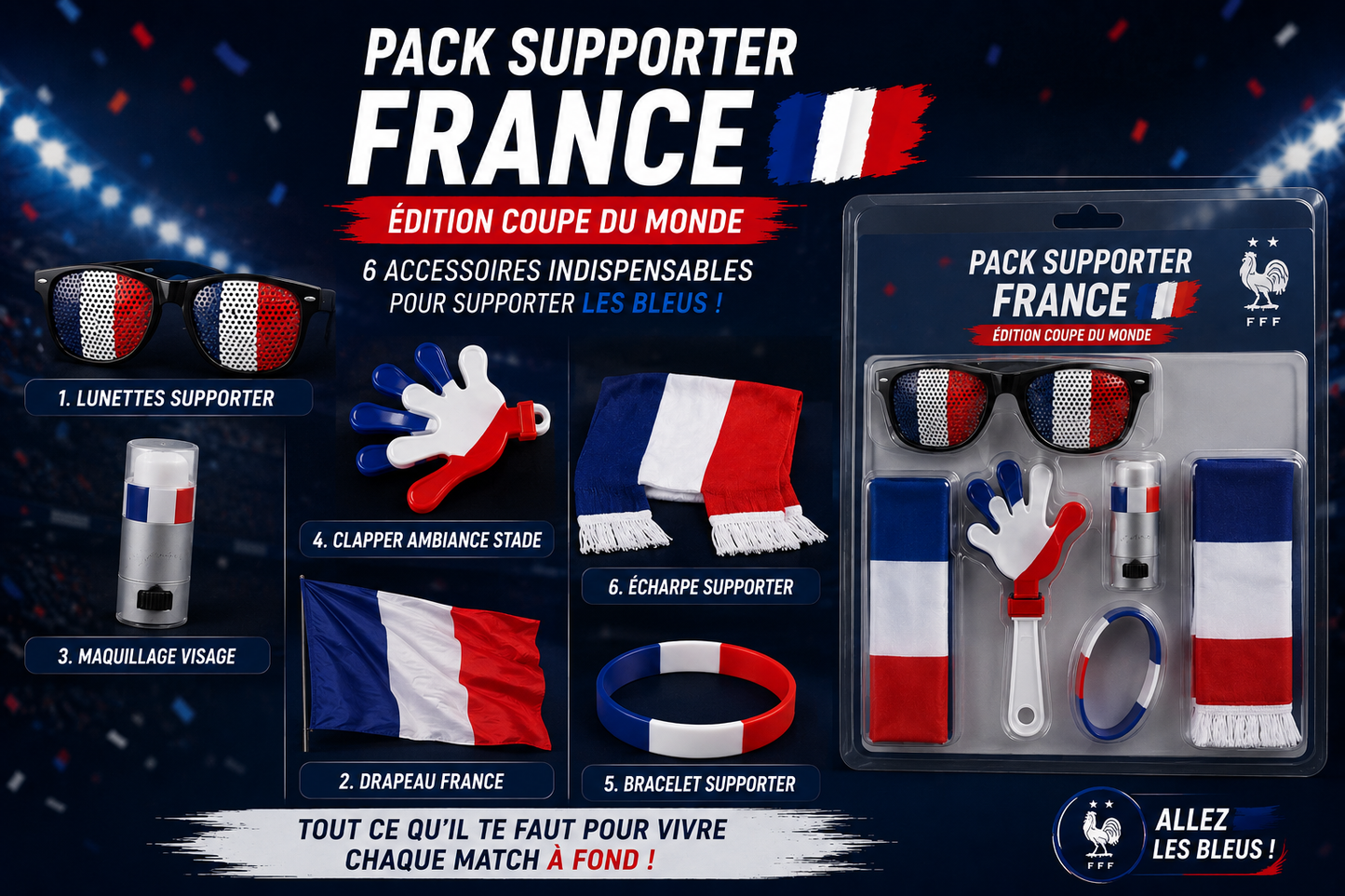 Pack Supporter France – Édition Coupe du Monde
